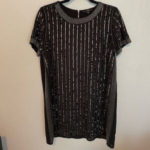 Black Sequin Dress Size Large FATE brand